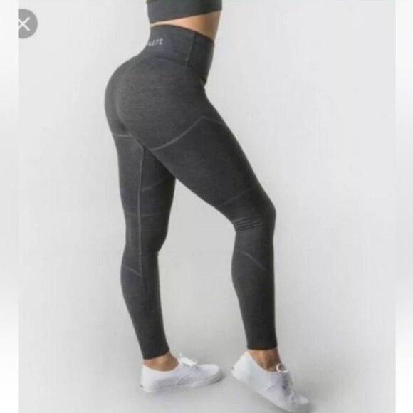 Alphalete R6 Revival Leggings. Small. Charcoal Gray - Picture 1 of 12